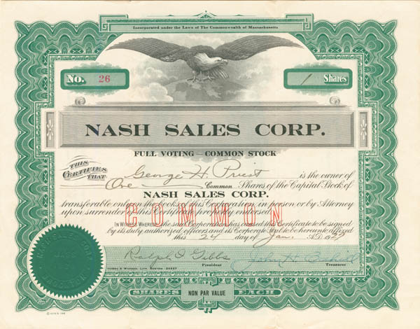 Nash Sales Corporation